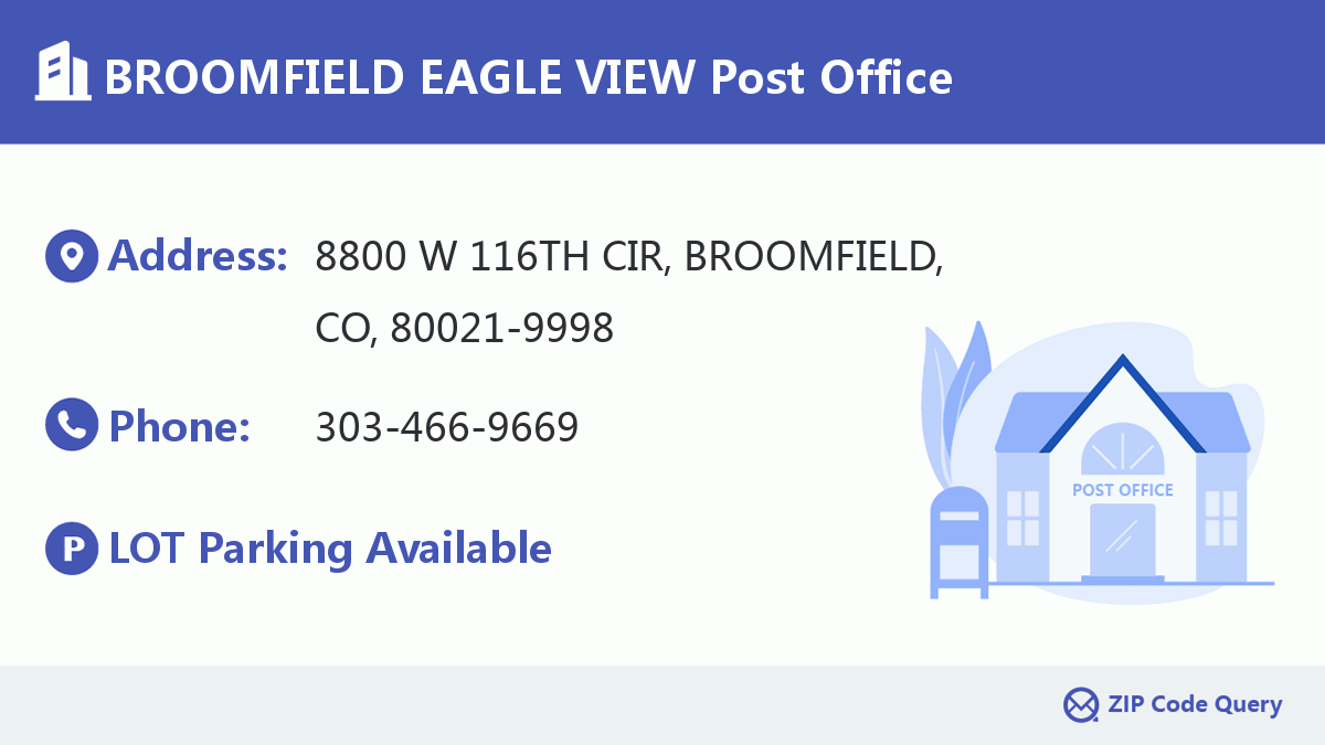 Post Office:BROOMFIELD EAGLE VIEW