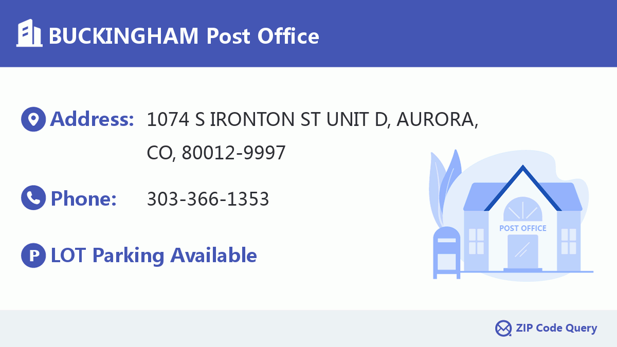 Post Office:BUCKINGHAM