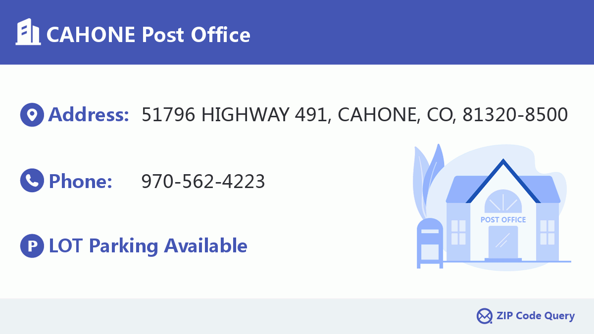 Post Office:CAHONE