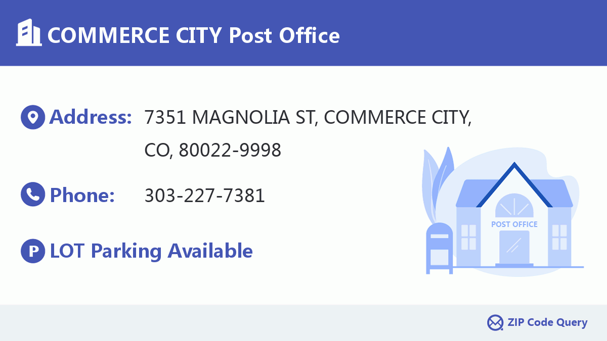 Post Office:COMMERCE CITY
