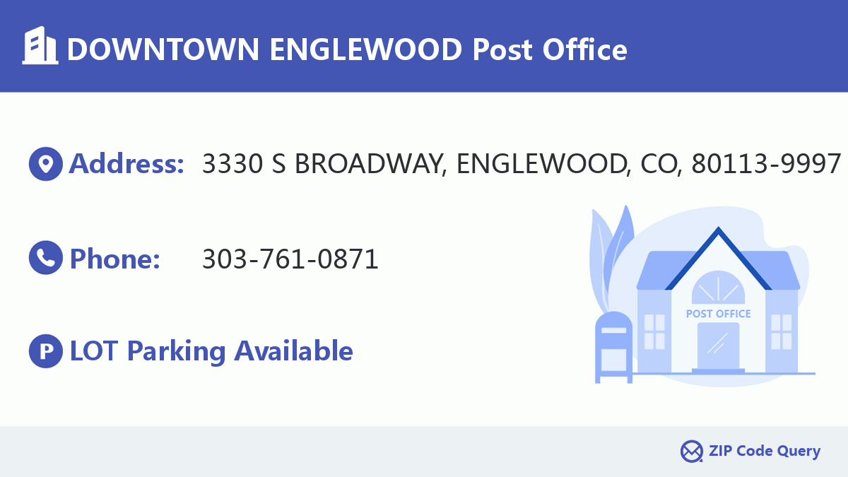 Post Office:DOWNTOWN ENGLEWOOD