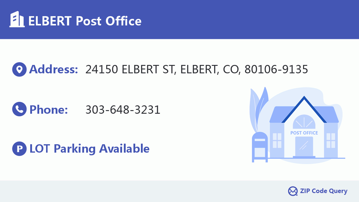 Post Office:ELBERT