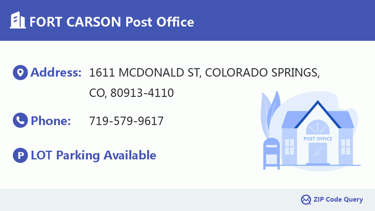 Post Office:FORT CARSON