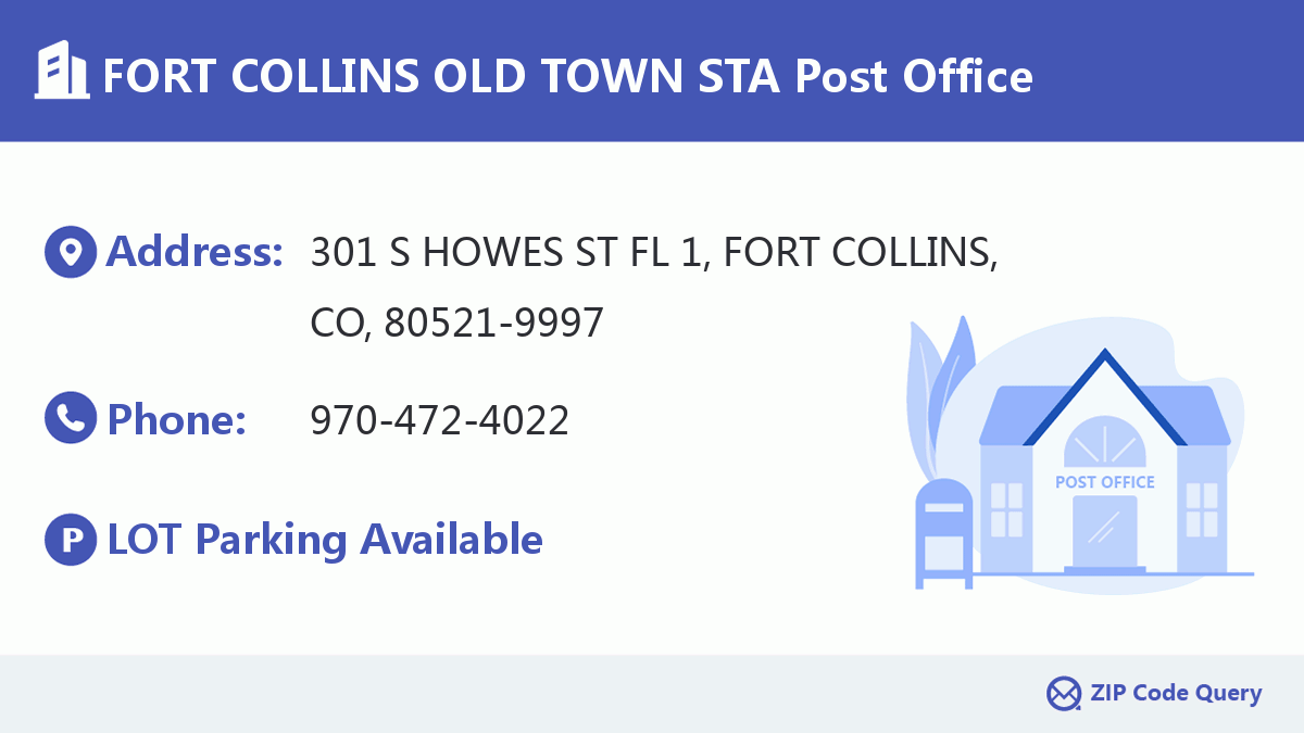 Post Office:FORT COLLINS OLD TOWN STA
