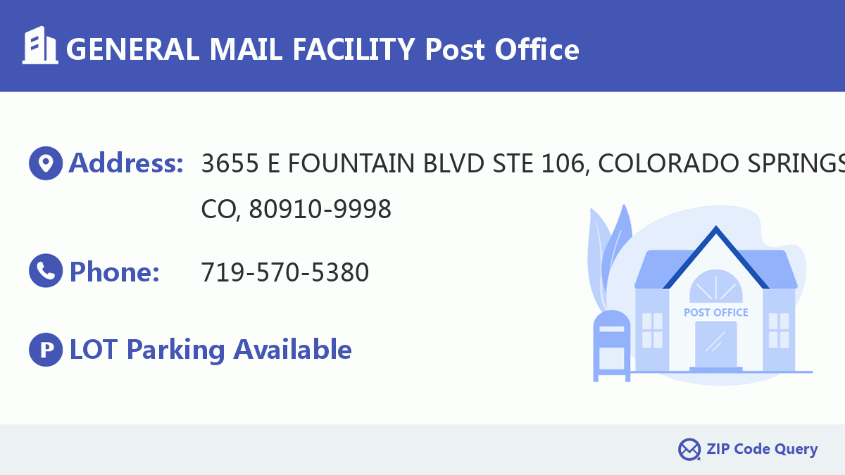 Post Office:GENERAL MAIL FACILITY