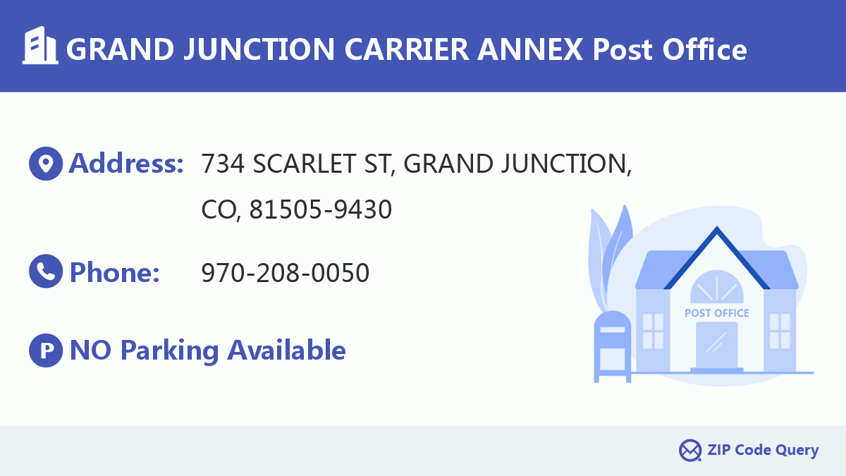 Post Office:GRAND JUNCTION CARRIER ANNEX