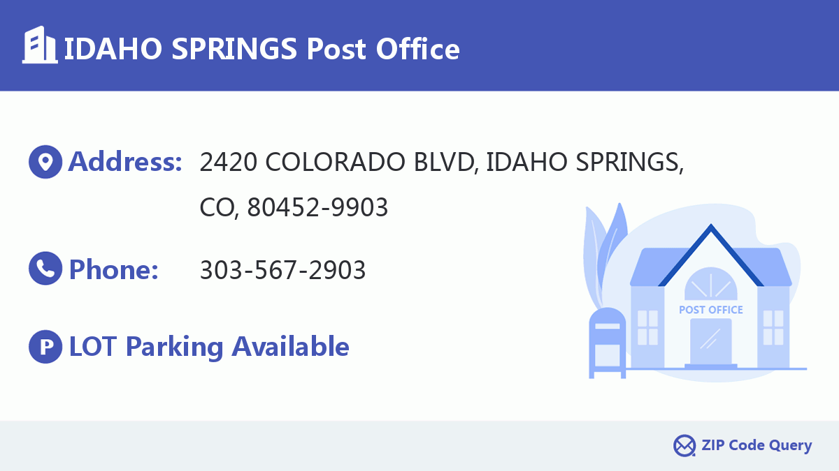 Post Office:IDAHO SPRINGS