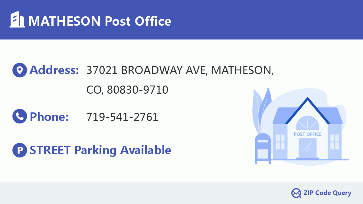 Post Office:MATHESON