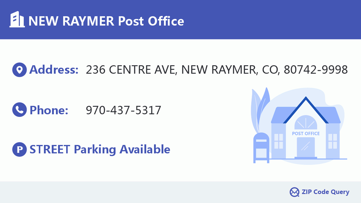 Post Office:NEW RAYMER
