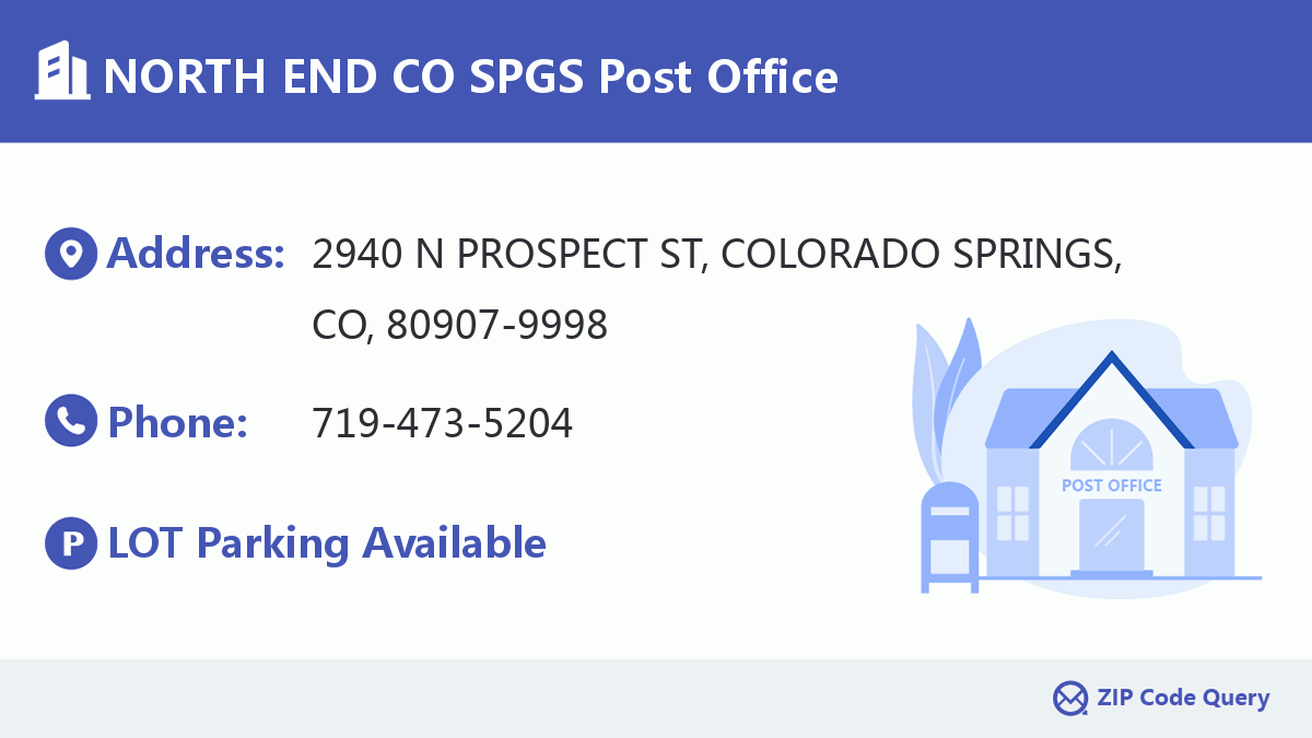 Post Office:NORTH END CO SPGS