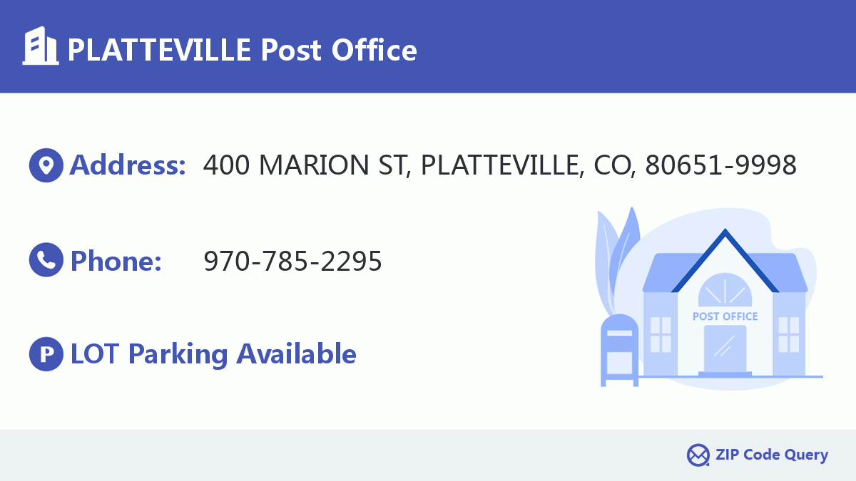 Post Office:PLATTEVILLE