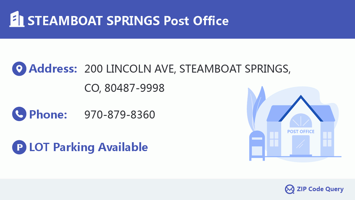 Post Office:STEAMBOAT SPRINGS